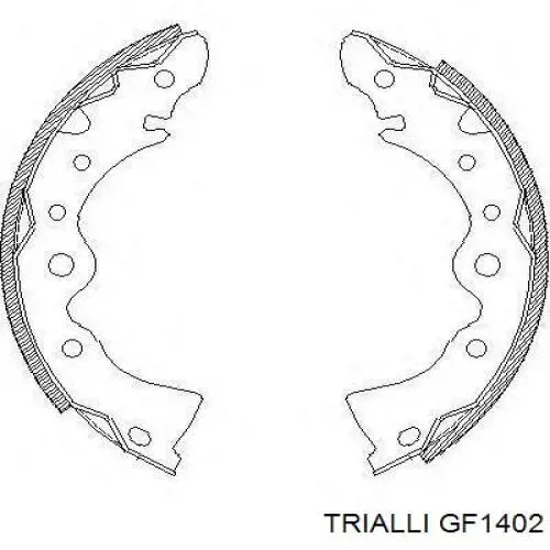 Колодки гальмові задні, барабанні GF1402 Trialli