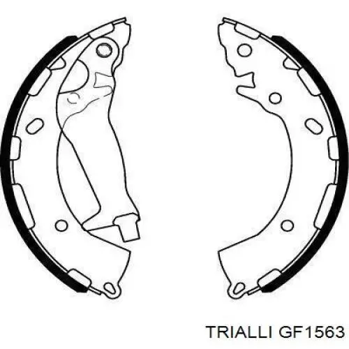 Колодки ручника / стоянкового гальма Trialli GF1563 ціна, від 15.15 USD