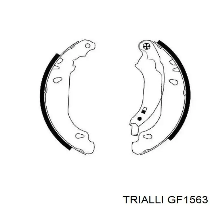 Купити GF1563 Trialli Гальмівні колодки гальма стоянки