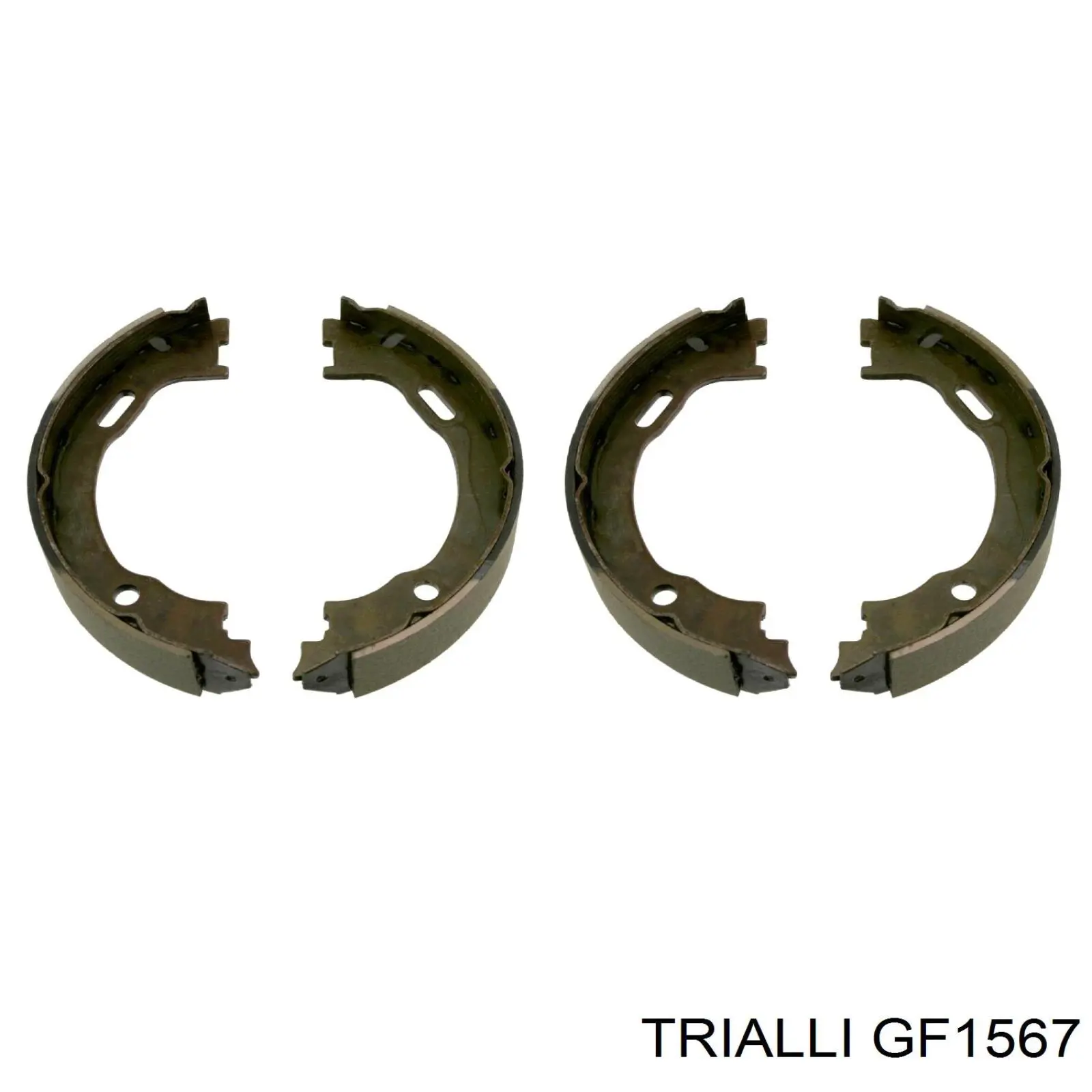 GF1567 Trialli колодки ручника/стоянкового гальма