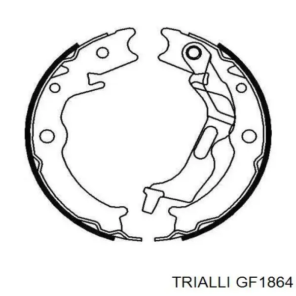 Колодки гальмові задні, барабанні Trialli GF1864 ціна, від 19.47 USD
