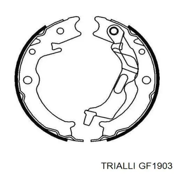 Колодки ручника / стоянкового гальма Trialli GF1903 ціна, від 20.67 USD