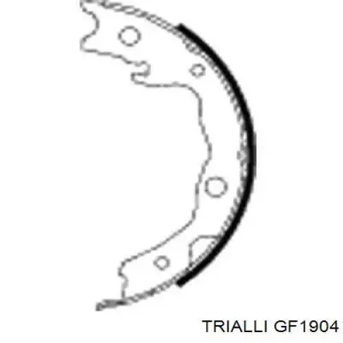 Колодки ручника / стоянкового гальма Trialli GF1904 ціна, від 18.65 USD