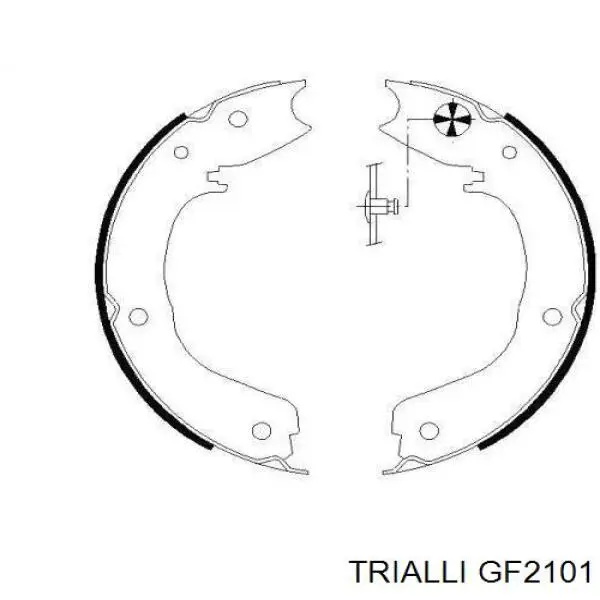 Колодки ручника / стоянкового гальма Trialli GF2101 ціна, від 12.43 USD