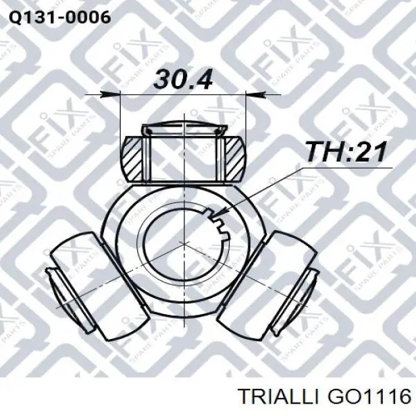 ШРКШ внутрішній, передній Trialli GO1116 ціна, від 29.11 USD