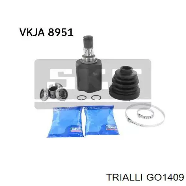 Шарнір кутових швидкостей передній лівий Trialli GO1409 ціна, від 62.69 USD