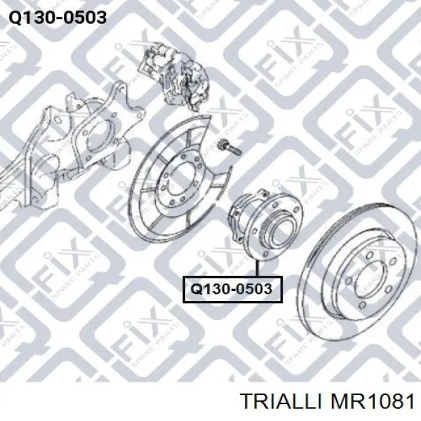 MR1081 Trialli Маточина задня