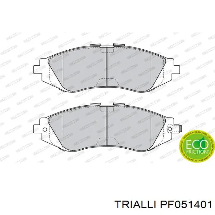 Гальмівні колодки Trialli PF051401 ціна, від 11.19 USD