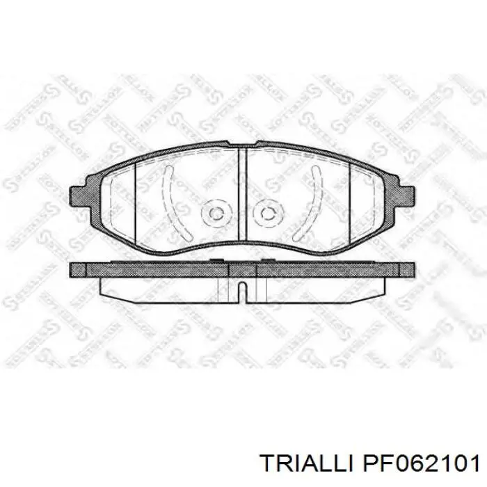 Гальмівні колодки Trialli PF062101 ціна, від 14.04 USD