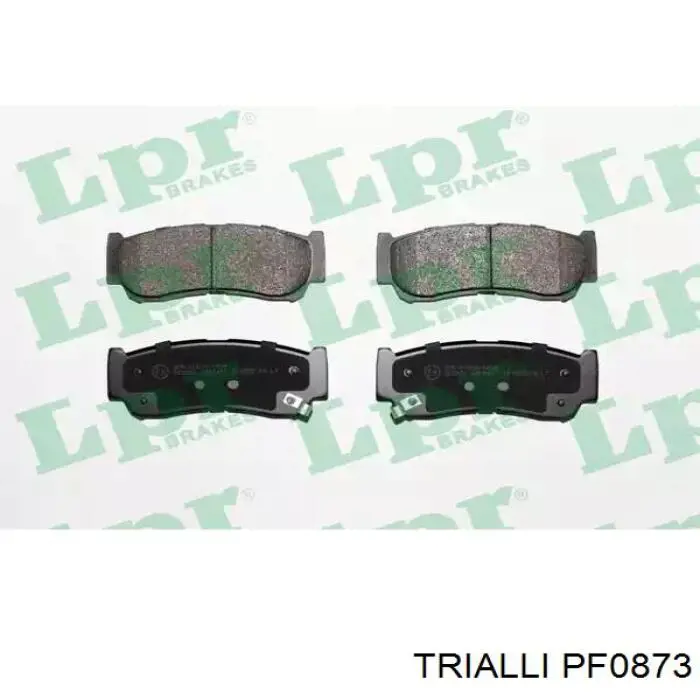 Задні гальмівні колодки Trialli PF0873 ціна, від 14.37 USD