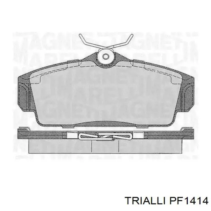 Передні тормозні колодки PF1414 Trialli
