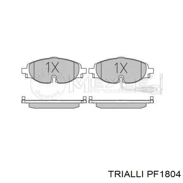 Купити PF1804 Trialli Колодки гальмівні передні, дискові