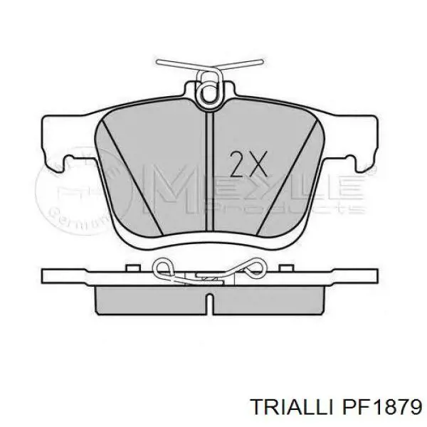 Задні гальмівні колодки Trialli PF1879 ціна, від 30.73 USD