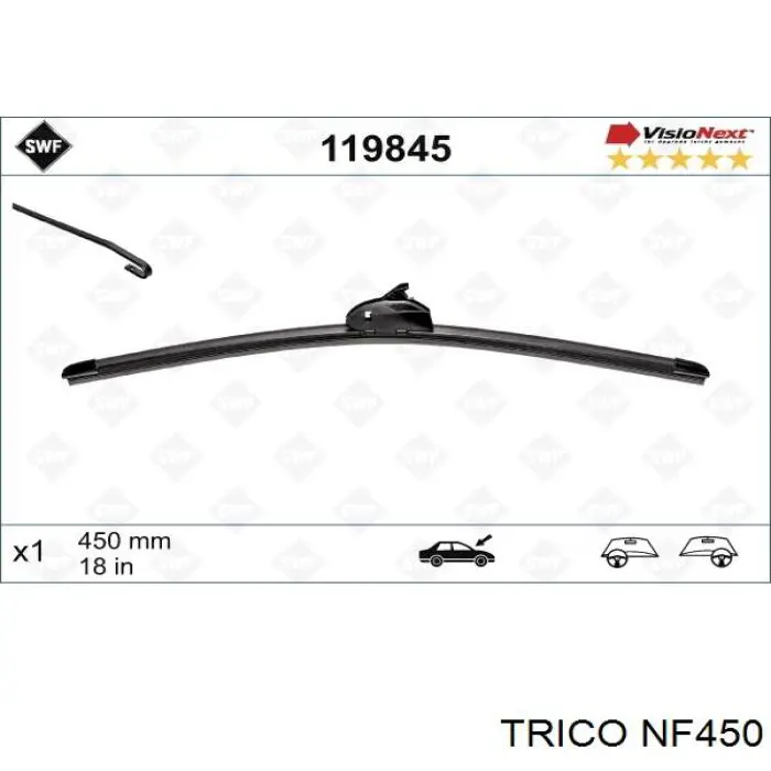 NF450 Trico Щітка двірника ліва