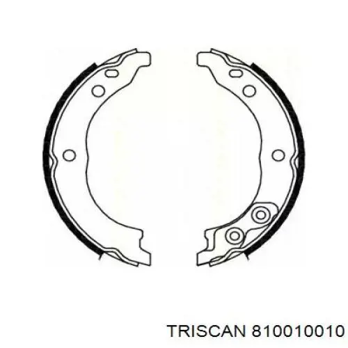 Колодки ручника / стоянкового гальма Triscan 810010010 ціна, від 17.31 USD