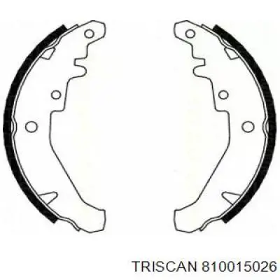 Колодки гальмові задні, барабанні Triscan 810015026 ціна, від 12.91 USD