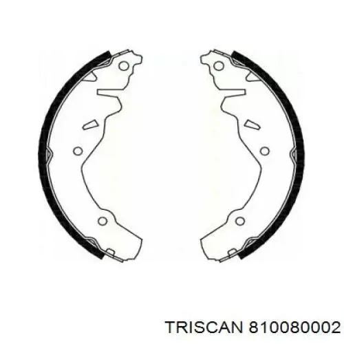 Колодки гальмові задні, барабанні Triscan 810080002 ціна, від 23.03 USD