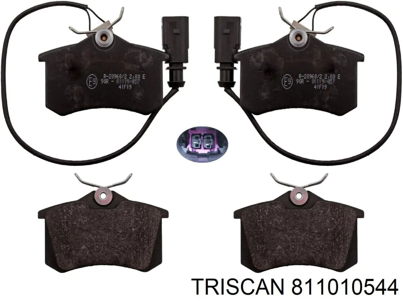 811010544 Triscan колодки гальмові задні, дискові