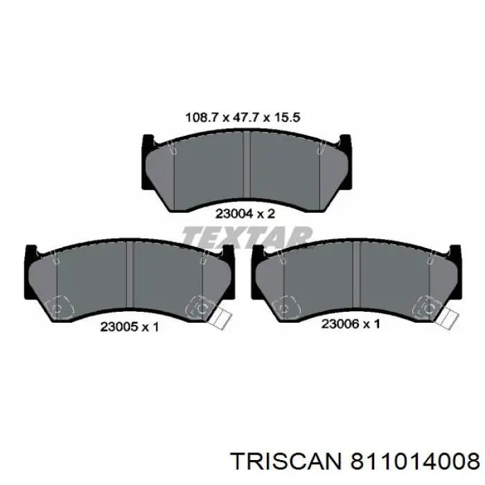 Колодки гальмівні передні, дискові 410601N025 Nissan