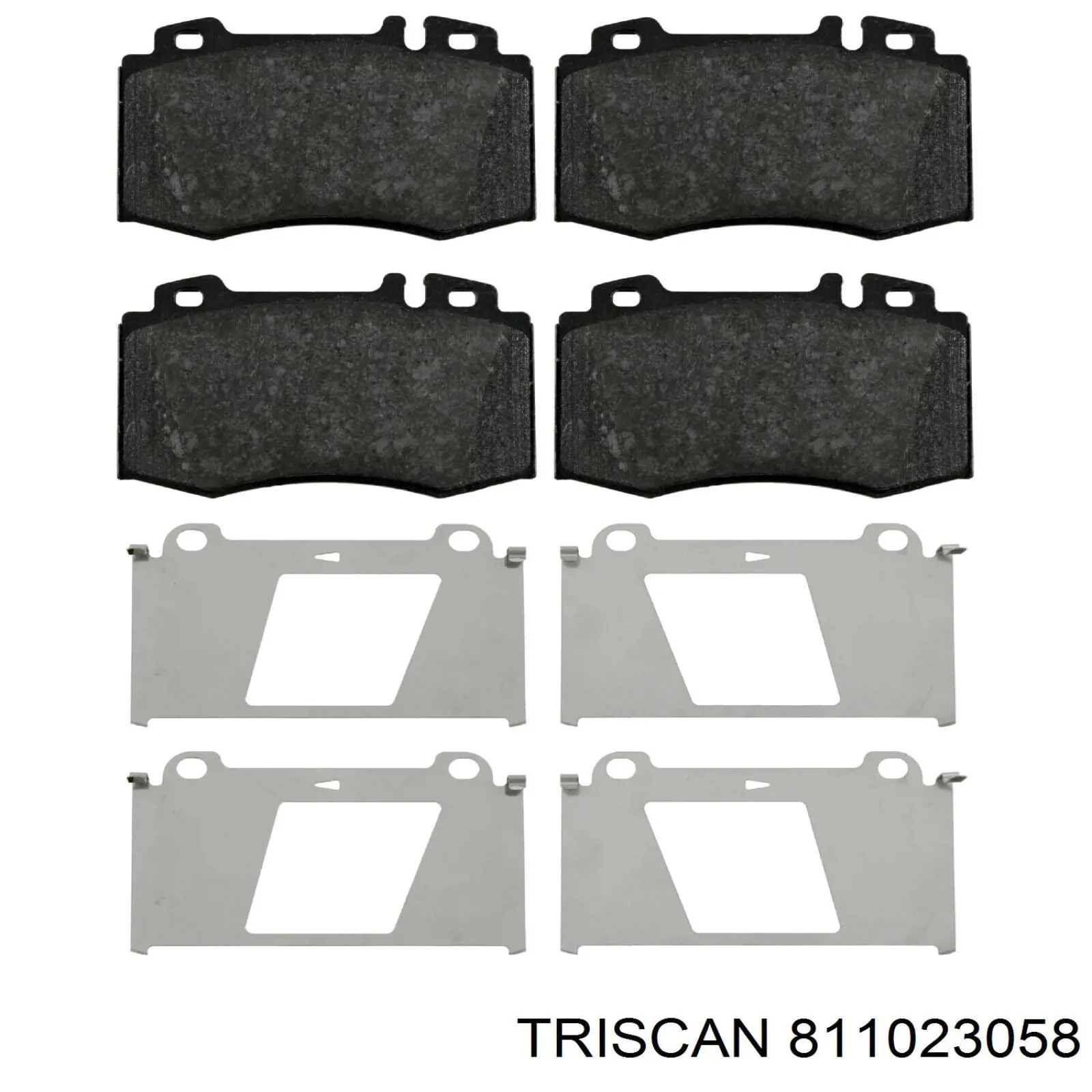 Колодки гальмівні передні, дискові 811023058 Triscan