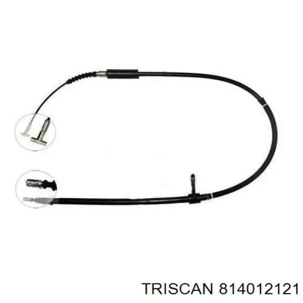 Купити 814012121 Triscan Трос ручного гальма задній, правий