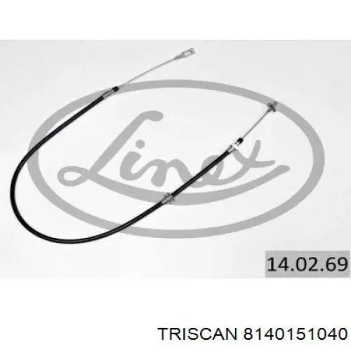 Трос ручного гальма задній, правий/лівий Goodrem RM4548 ціна, від 11.26 USD