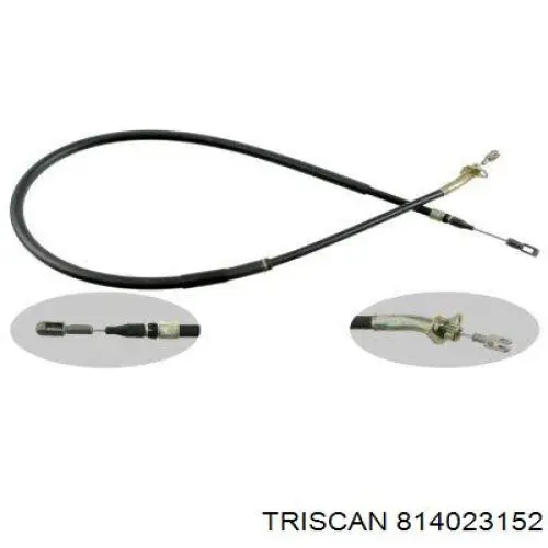 Трос ручного гальма задній, правий/лівий Triscan 814023152 ціна, від 14.88 USD