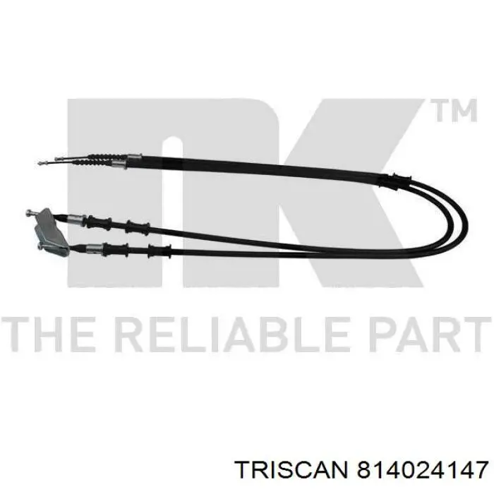 Трос ручного гальма задній, правий/лівий Triscan 814024147 ціна, від 17.14 USD