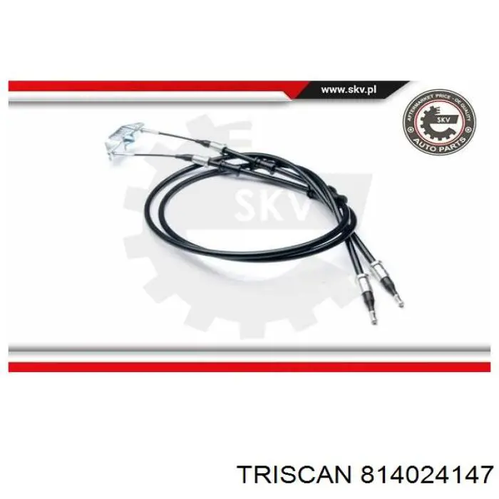 Купити 814024147 Triscan Трос ручного гальма задній, правий/лівий