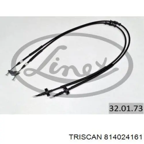 Трос ручного гальма задній, правий/лівий Triscan 814024161 ціна, від 21.17 USD