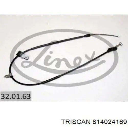 Трос стоянкового гальма задній правий Linex 320163 ціна, від 18.25 USD