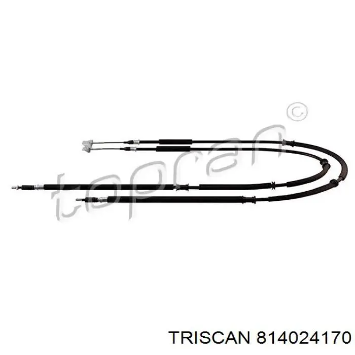 814024170 Triscan трос ручного гальма задній, правий/лівий