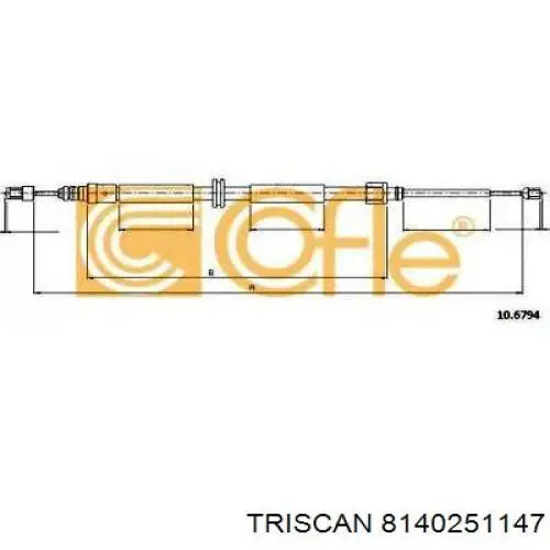 Гальмо стоянкове Asam 73850