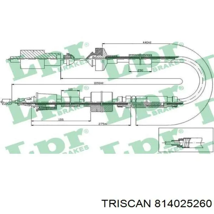 7700432383 Renault (RVI) Трос зчеплення