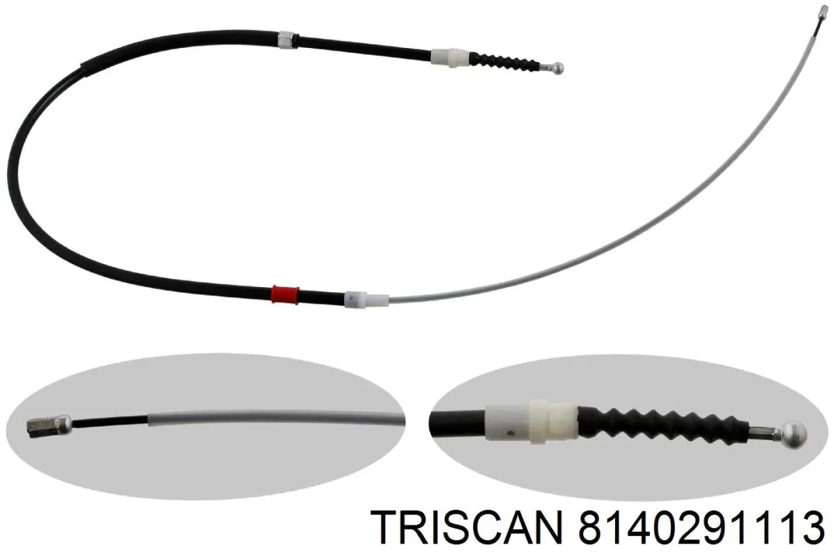 T483748 STC трос ручного гальма задній, правий/лівий