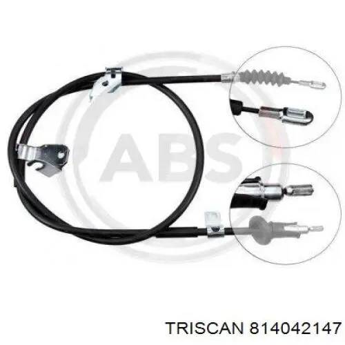 Трос стоянкового гальма задній правий Triscan 814042147 ціна, від 19.00 USD