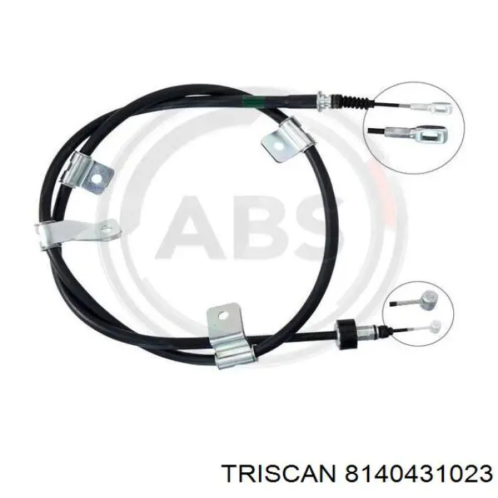 Трос стоянкового гальма задній лівий Q-fix Q3740644 ціна, від 15.59 USD