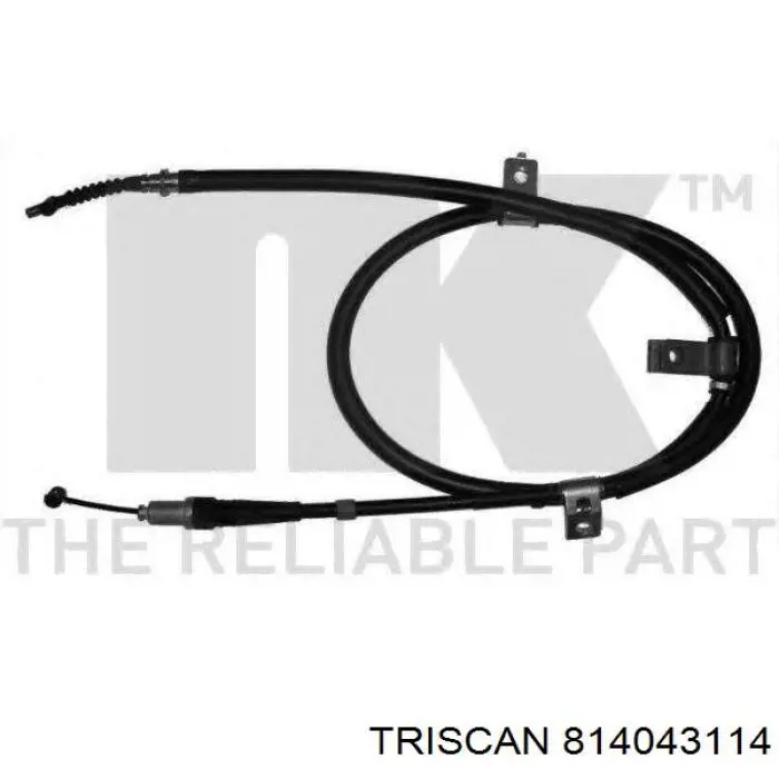 Купити 597602D310 Hyundai/Kia Трос ручного гальма задній, лівий