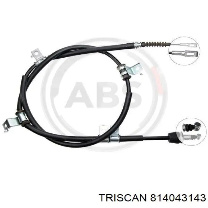 Купити 814043143 Triscan Трос ручного гальма задній, лівий