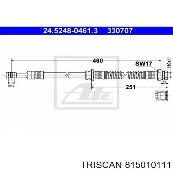 Гальмівні шланги передні 770494 Volvo