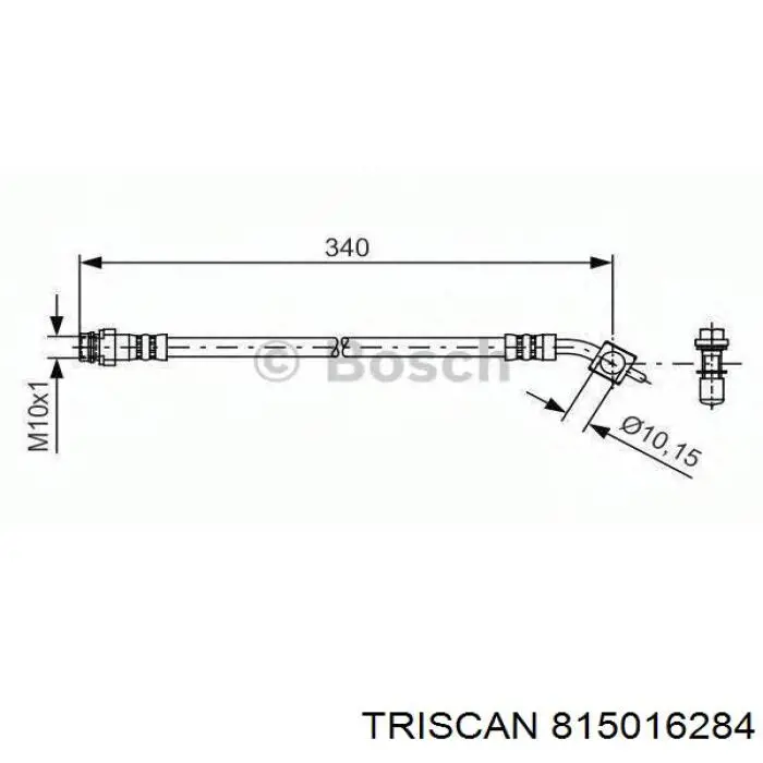 Шланг гальмівний задній, лівий ABS SL6630 ціна, від 18.21 USD