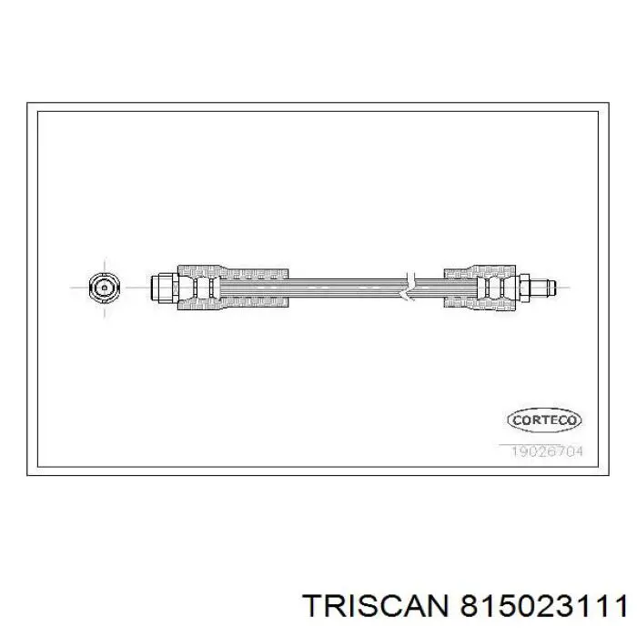 815023111 Triscan шланг гальмівний передній