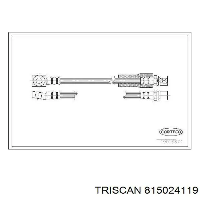 815024119 Triscan шланг гальмівний передній