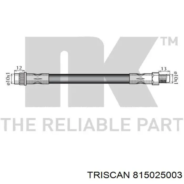 Купити 7700304968 Renault (RVI) Шланг гальмівний задній