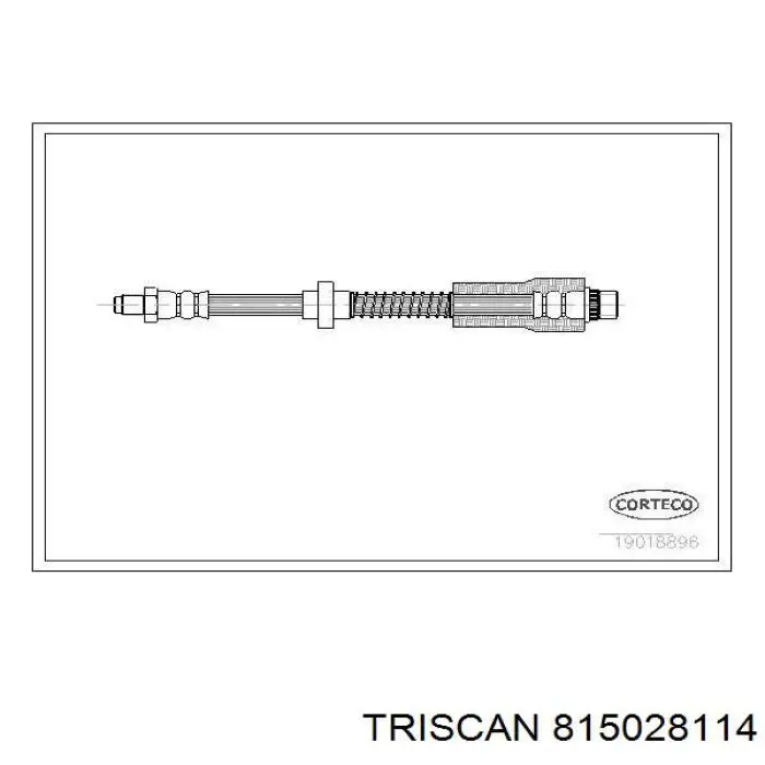Шланг гальмівний передній ABS SL3880