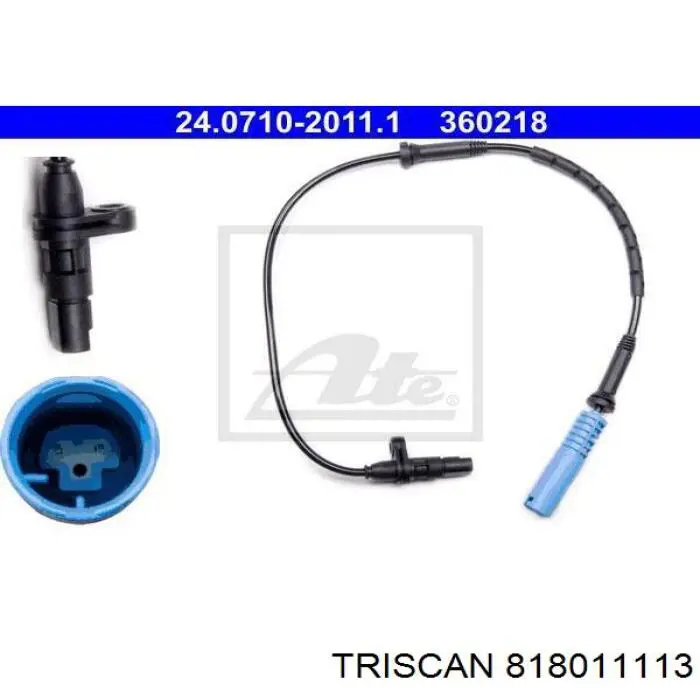 Купити 818011113 Triscan Датчик АБС (ABS) передній