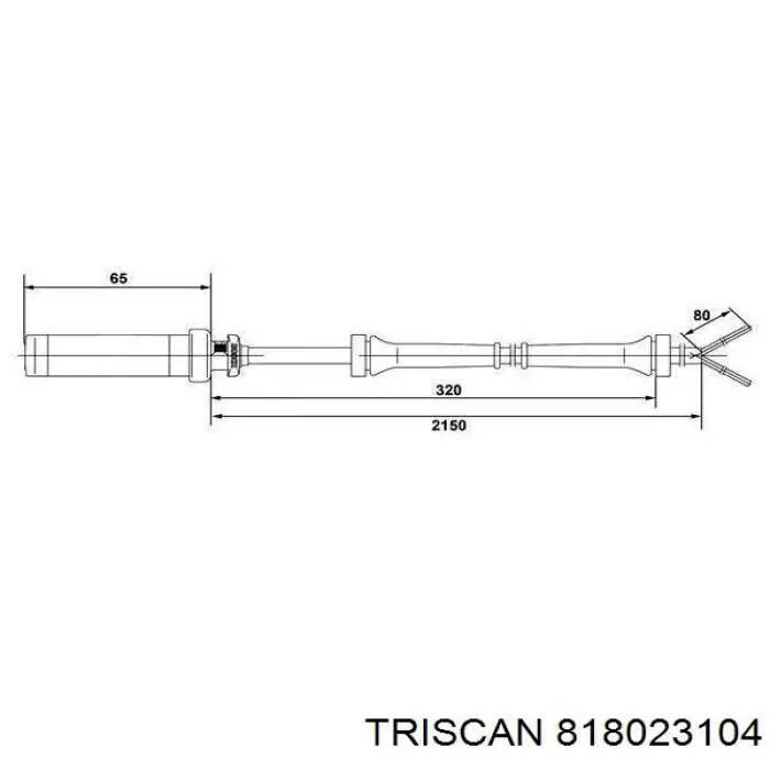 Датчик АБС передній 818023104 Triscan