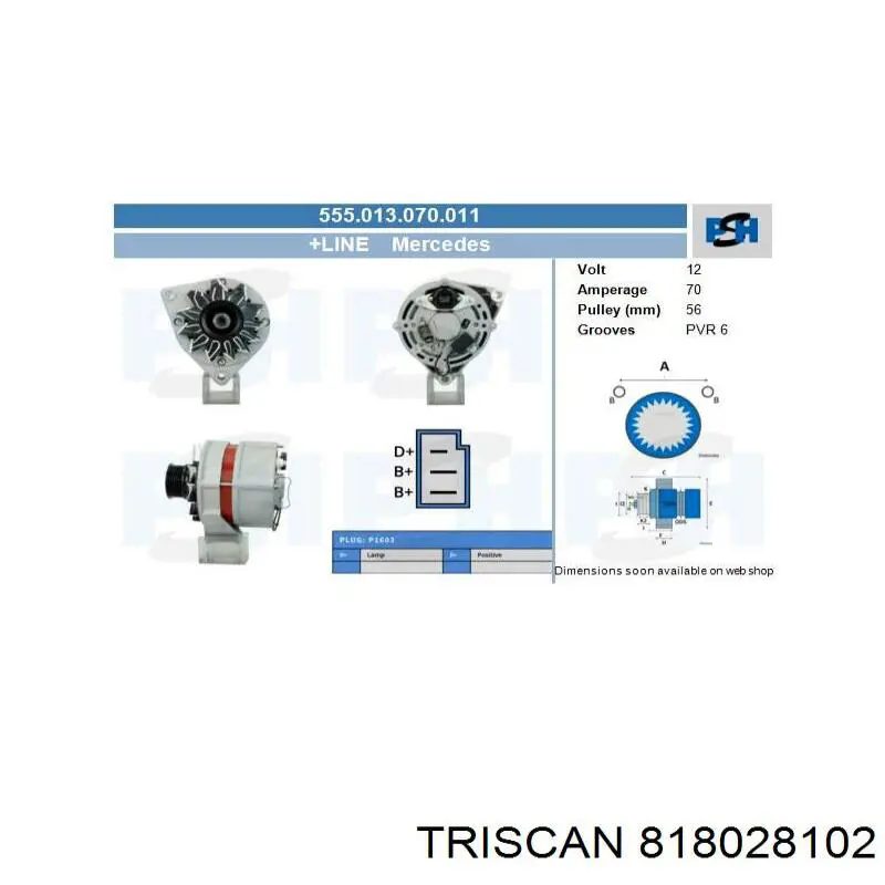 Датчик АБС передній 818028102 Triscan