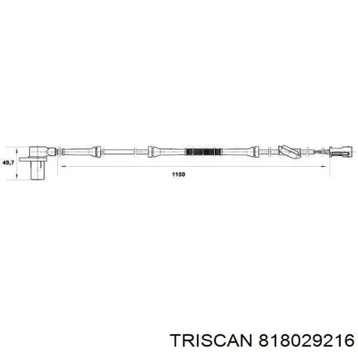 Купити 530083 ERT Датчик АБС (ABS) задній