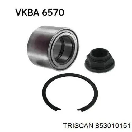 Комплект підшипник маточини передньої Triscan 853010151 ціна, від 41.52 USD
